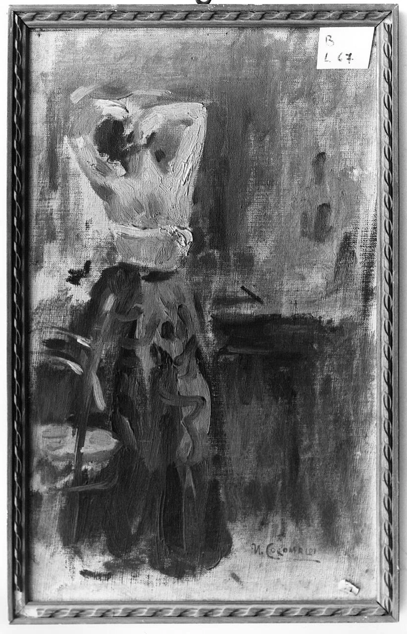 Donna che si guarda allo specchio - Palazzo Galeotti, Museo Civico, Pescia